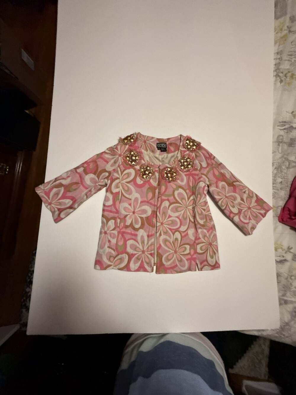 Berek Floral Embellished Jacket Size M